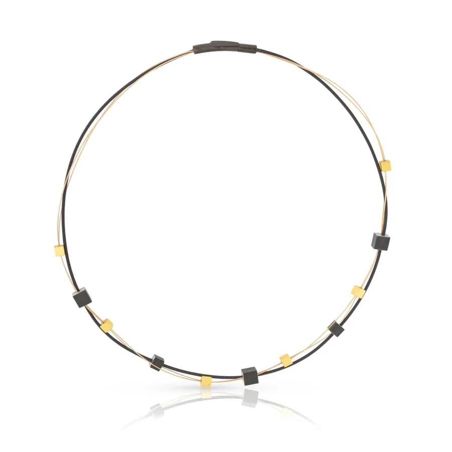 Collier KELLY goud/zwart